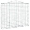 Cestos gabião arqueados 7pcs 200x30x160/180cm ferro galvanizado 3