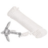 Ancla plegable con cuerda hierro maleable plateado 0.7 kg 3