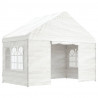 VidaXL Gazebo com telhado 4.08x2.23x3.22 m polietileno branco 1