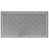 Alfombra de exterior gris y blanca reversible 80x150 cm 2