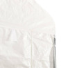 Cenador con techo polietileno blanco 13.38x4.08x3.22 m 5