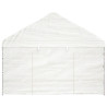 Gazebo com telhado 17.84x4.08x3.22 m polietileno branco 4