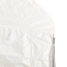 Cenador con techo polietileno blanco 15.61x4.08x3.22 m 5