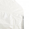 Cenador con techo polietileno blanco 20.07x4.08x3.22 m 5
