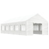 Gazebo com telhado 11.15x4.08x3.22 m polietileno branco 2