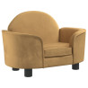 Cama para cães 66x40x45 cm veludo castanho 2