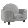Cama para cães 66x40x45 cm veludo cinzento-claro 2