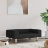 Cama para cães 70x45x26.5 cm veludo preto 1