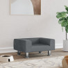 Cama para perros de terciopelo gris oscuro 50x40x26.5 cm 1