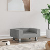 Cama para perros de terciopelo gris claro 50x40x26.5 cm 1