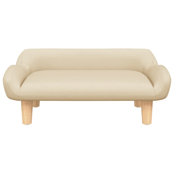 Cama para cães 70x40x24 cm tecido cor creme M 3