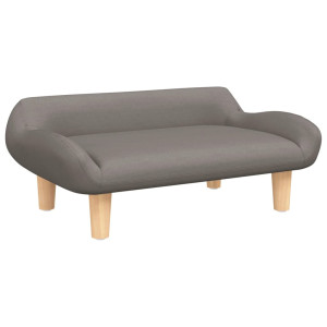 Cama para cães 70x40x24 cm tecido cinzento-acastanhado H
