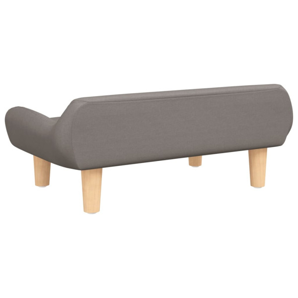 Cama para cães 70x40x24 cm tecido cinzento-acastanhado M 5