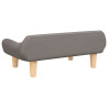 Cama para cães 70x40x24 cm tecido cinzento-acastanhado 5