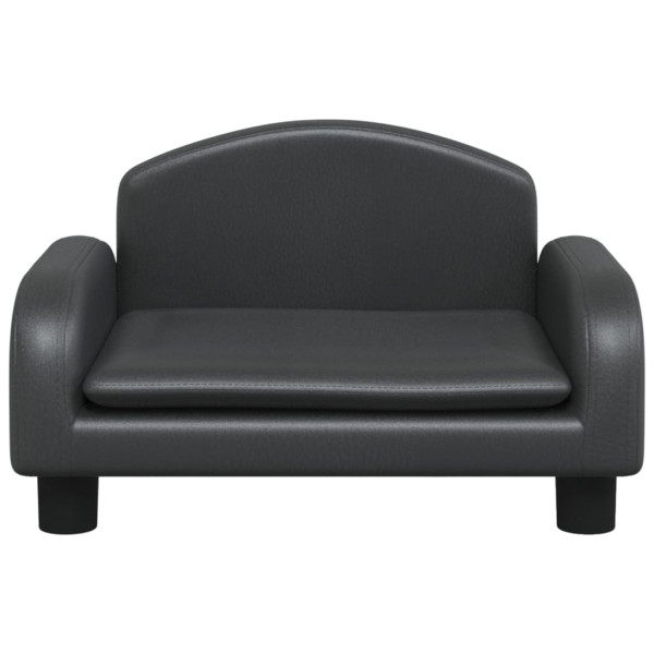 Cama para cães 50x40x30 cm couro artificial preto M 3
