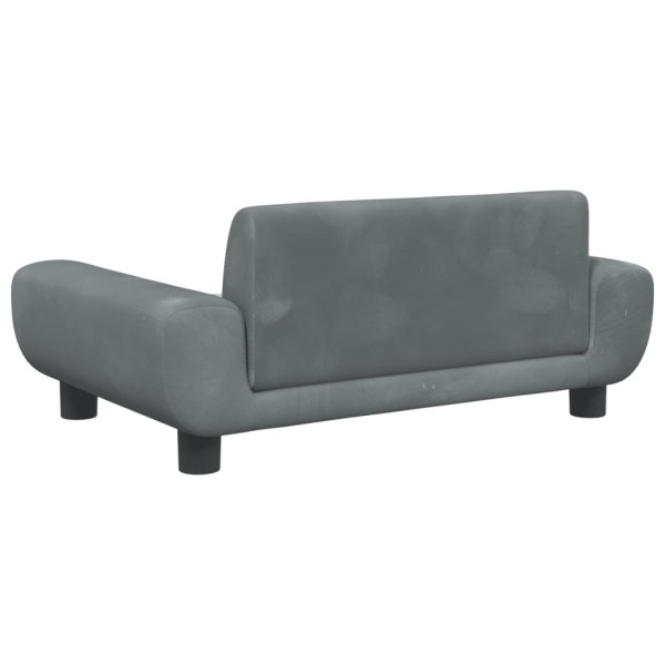 Cama para cães 70x45x33 cm veludo cinzento-escuro M 5