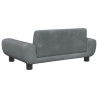 Cama para perros de terciopelo gris oscuro 70x45x33 cm 5