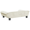 Cama para cães 70x48x22 cm veludo cor creme 5