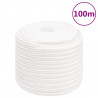 Corda de barco 18 mm 100 m polipropileno branco completo 1