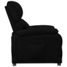 Sillón reclinable de tela negro 3