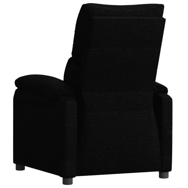 Sillón reclinable de tela negro M 4