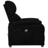 Sillón reclinable eléctrico de tela negro 5
