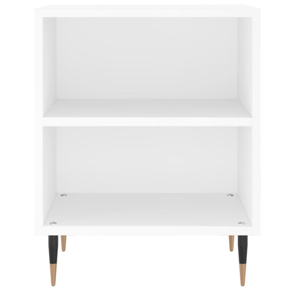 Mesas de cabeceira 2pcs 40x30x50 cm derivados de madeira branco M 5