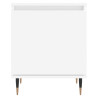 Mesas de cabeceira 2pcs 40x30x50 cm derivados de madeira branco 5