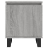 Mesita de noche 2 uds madera ingeniería gris Sonoma 40x30x50 cm 5