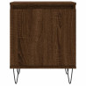 Mesita de noche madera de ingeniería roble marrón 40x30x50 cm 5