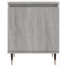 Mesita de noche madera de ingeniería gris Sonoma 40x30x50 cm 5