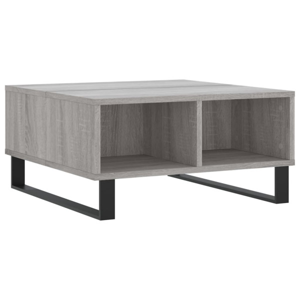Mesa de centro madera de ingeniería gris Sonoma 60x60x30 cm M 2