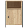 Mesita de noche madera contrachapada roble sonoma 40x42x60 cm 5