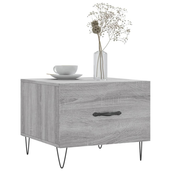 Mesa de centro madera contrachapada gris Sonoma 50x50x40 cm M 3