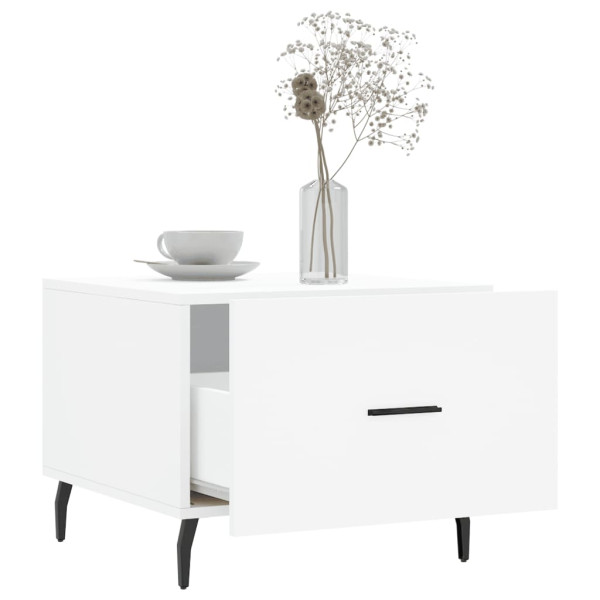 Mesa de centro 50x50x40 cm derivados de madeira branco M 4