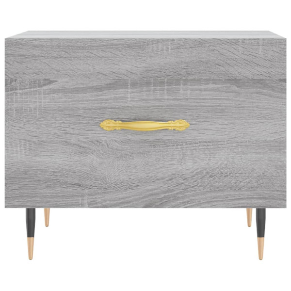 Mesa de centro madera contrachapada gris Sonoma 50x50x40 cm M 5