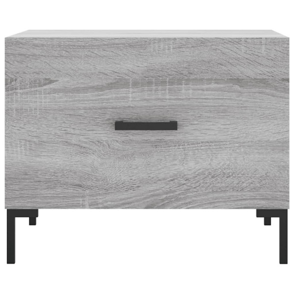 Mesa de centro madera contrachapada gris Sonoma 50x50x40 cm M 5