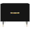 Mesa de centro 50x50x40 cm derivados de madeira preto 5