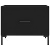 Mesa de centro madera contrachapada negro 50x50x40 cm 5