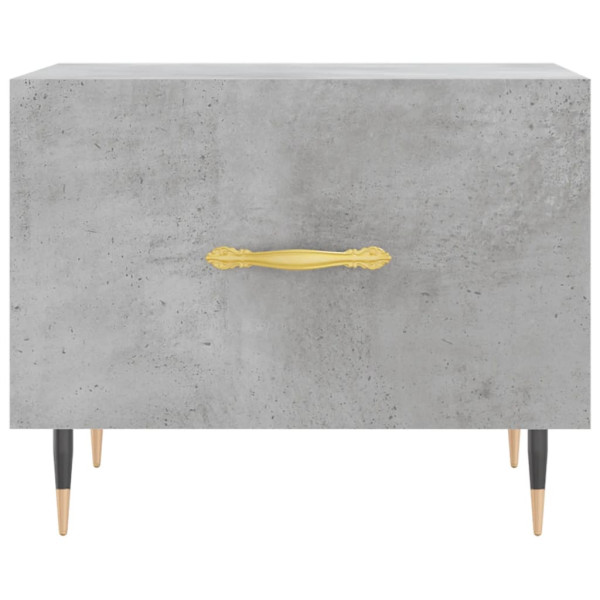 Mesa de centro madera de ingeniería gris hormigón 50x50x40 cm M 5