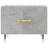 Mesa de centro madera de ingeniería gris hormigón 50x50x40 cm 5