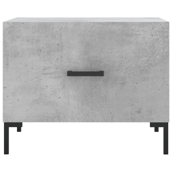 Mesa de centro madera de ingeniería gris hormigón 50x50x40 cm M 5