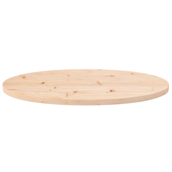 Tablero de mesa ovalado madera maciza de pino 60x30x2.5 cm M 3