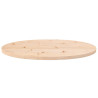 Tablero de mesa ovalado madera maciza de pino 60x30x2.5 cm 3