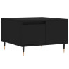 Mesa de centro madera contrachapada negro 55x55x36.5 cm 2