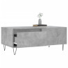 Mesa de centro madera contrachapada gris hormigón 90x50x36.5 cm 3