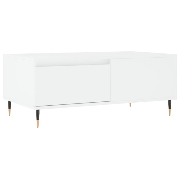 Mesa de centro madera contrachapada blanco 90x50x36.5 cm M 2