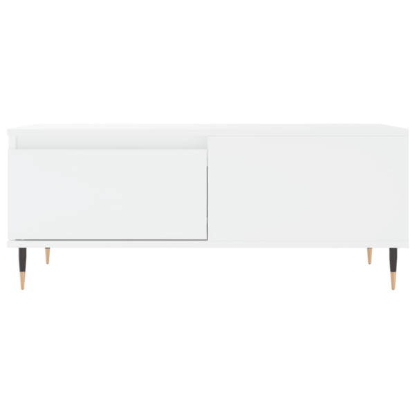 Mesa de centro madera contrachapada blanco 90x50x36.5 cm M 5