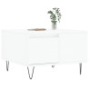 Mesa de centro madera contrachapada blanco 55x55x36.5 cm 3