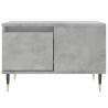 Mesa de centro madera contrachapada gris hormigón 55x55x36.5 cm 5